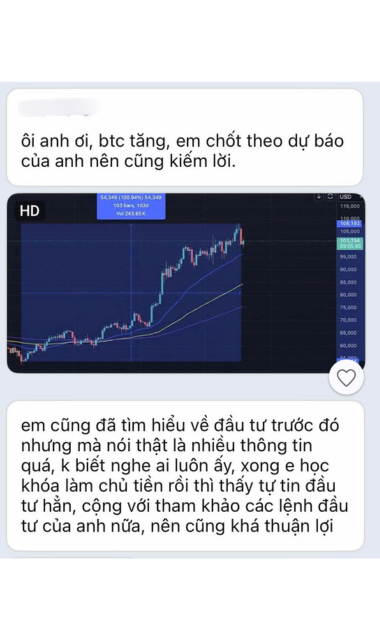 Feedback / proof học viên Làm Chủ Tiền