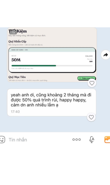 Feedback / proof học viên Làm Chủ Tiền
